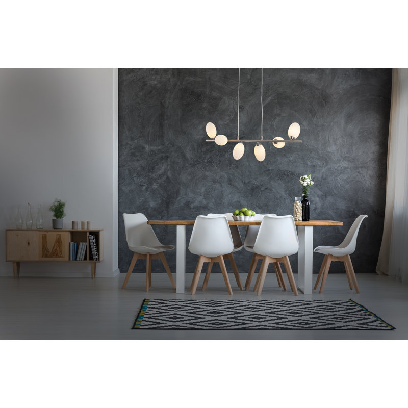 Piedmt 6 - Light Steel Kitchen Island Pendant