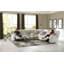 Canapé modulaire 3 pièces Annaliisa avec 4 sièges inclinables et 5 coussins décoratifs Annaliisa-86281570