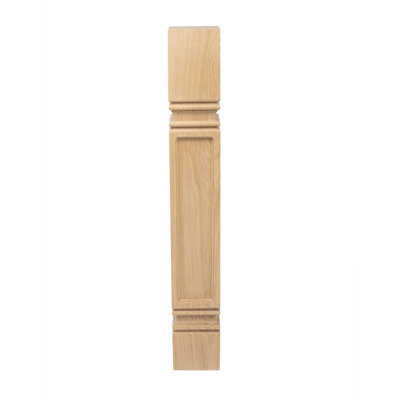 Solid Hardwood Mission Kitchen Island Leg