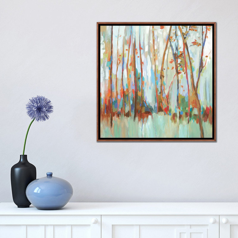 «Soulouses» par Allison Pearce - reproduction d'art, Pas de tapis, Toile avec cadre en bois brun classique