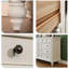 Buffet décoratif moderne en bois massif blanc