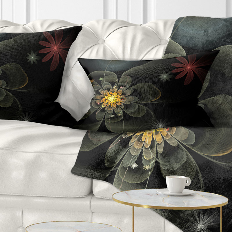 Petit coussin lombaire en fleur de fleurs