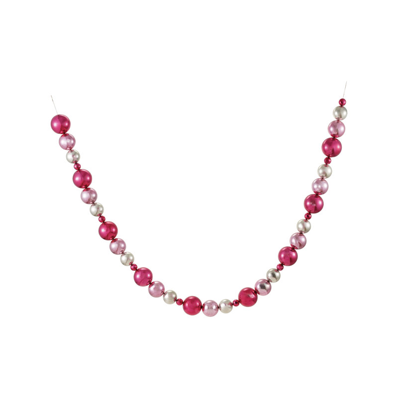Guirlande argent et rose