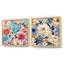 Margene - Ensemble de 2 collages floraux carrés-101851736-101851734