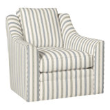 Nicholas Linen Sunbrella® Boucle Cotton Swivel Armchair