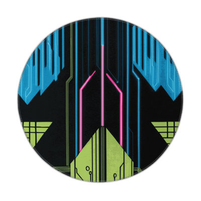 Chromatic Burst Indoor And Outdoor Area Rug