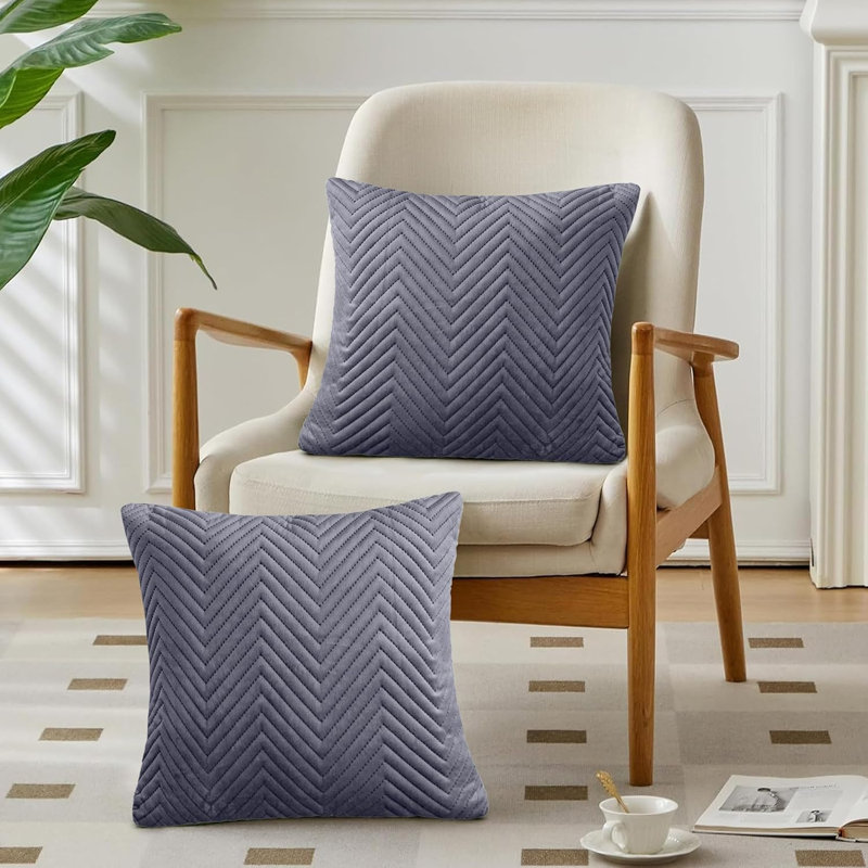 Geometric Grey Cushion, Grey