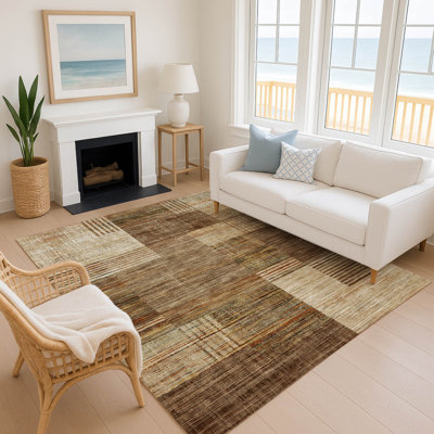 Premium Machine Washable Mayfield AMF2149 geometric Rug