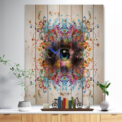 " Magic Eye With Flowers "