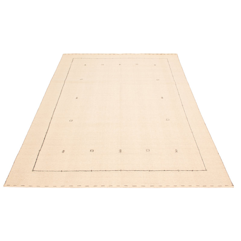 Tapis crème Kashkuli Gabbeh 7 pi 10 po x 11 pi 1 po