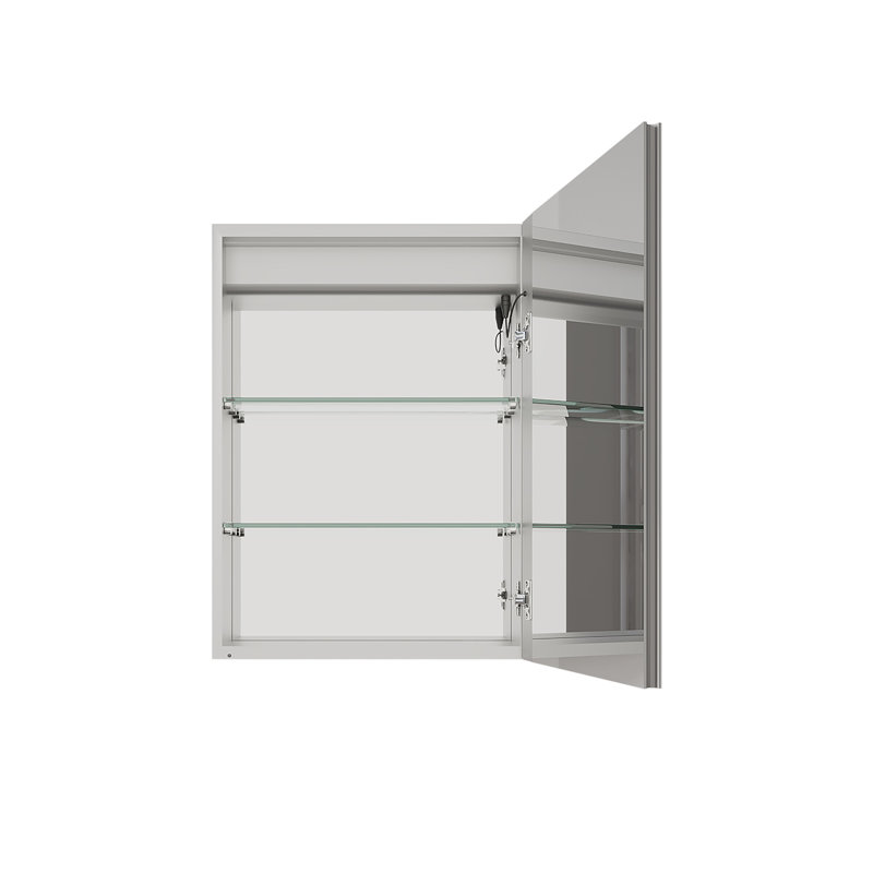 Armoire à pharmacie 26 po x 20 po avec miroir DEL
