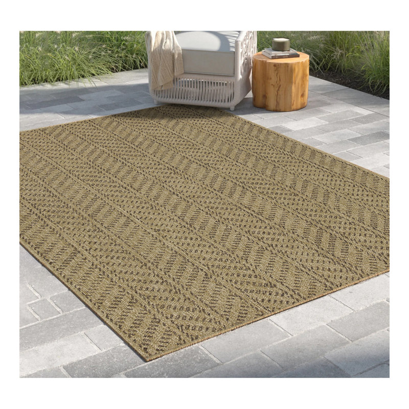 Earth GC_NTL1013 Indoor/Outdoor Area Rug, Rectangle 7'10" x 10'3"