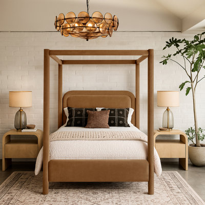 Baer Velvet Upholstered Bed