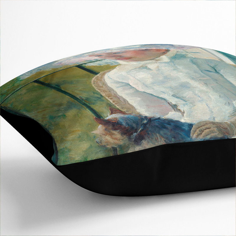 Square Cushion, 55cm H x 55cm W x 20cm D, Black