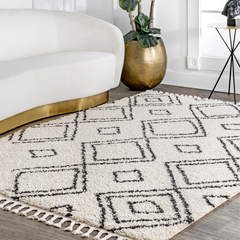 Tapis ivoire Hildreth, Rectangle 5 pi 3 po x 7 pi 7 po