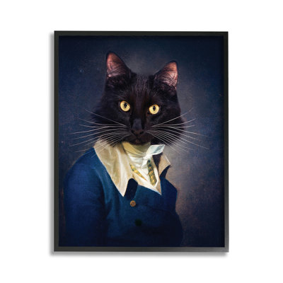 «Cat with Colonial Fashion», estampe numérique par Karen Burke