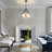 4 - Light Chandeliers 22.05'' Dimmable Modern Drum Chandelier With Glass Shade Dining Room Chandelier