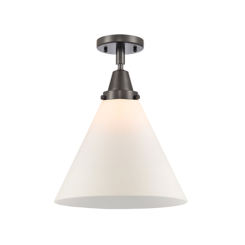 Glass Flush Mount, No Bulb Included, Yes, Oil Rubbed Bronze