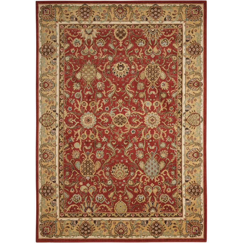 Surgener Wool Oriental Indoor Rug, Rectangle 5'3" x 7'5"
