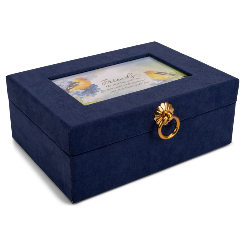 Ensemble de papeterie en suède bleu marine