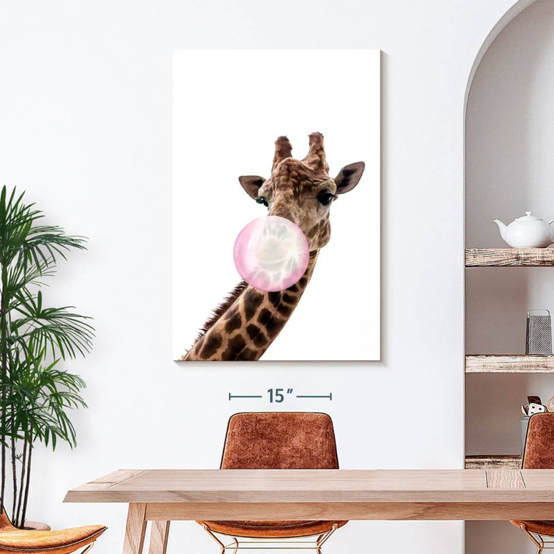 Girafe à bulles, H 45 po x l 30 po x P 1,25 po