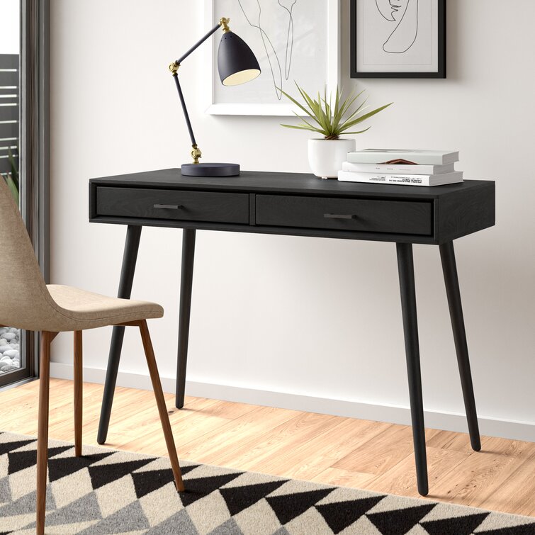 Perkinson Desk Mercury Row Color: Black