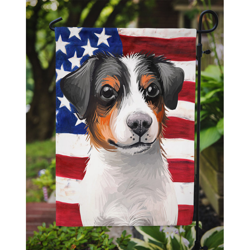 Polyester à 2 côtés 15 x 11 po drapeau de jardin, Chien de ferme danois-suédois
