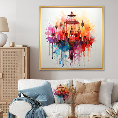 Lustre coloré Luminary Treasures I - lustre, art mural
