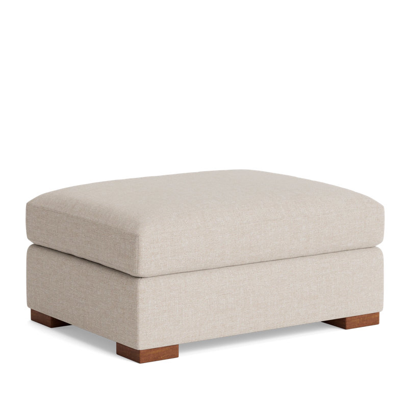 Couch Potato Ottoman, Performance Weave - Natural