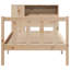 Bookcase Bed Without Mattress Solid Wood Pine-694463365-694463419
