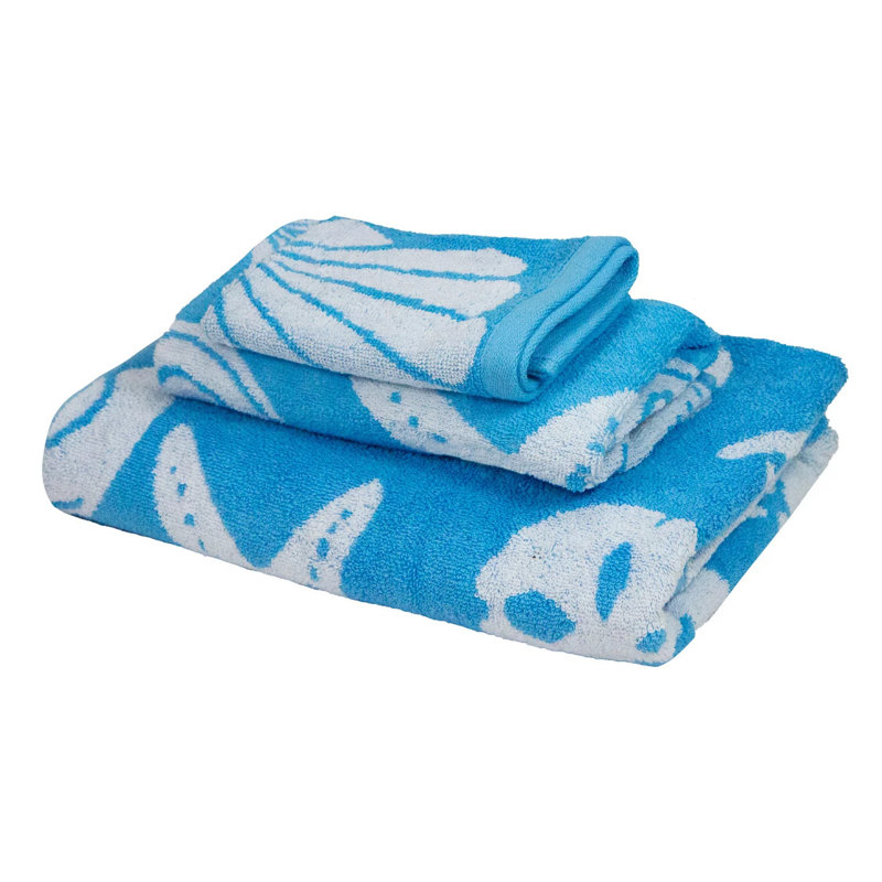 Ensemble de débarbouillettes 3 pièces Yoxall, Bleu