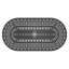 Ensemble de 9 meubles de patio en aluminium coulé avec cadre noir et coussins de siège blanc cassé (même référence: W1710S00108)-2058560919