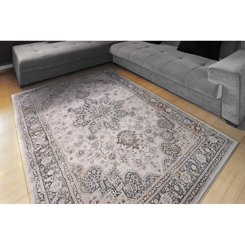 Oriental Indoor Rug, Rectangle 9'2" x 12'
