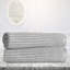 Ruvins Cotton Highly Absorbent Solid and Checkered Border Bath Sheet Set-1032231214