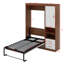 Lit escamotable simple avec armoire murale