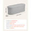Banc de rangement repose-pieds ovale