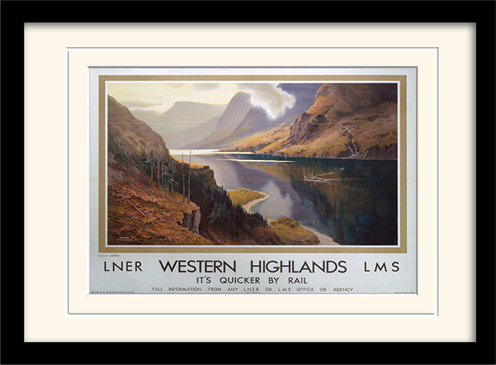 Western Highlands - No Frame Rectangle Print, 30cm H x 40cm W, Black Frame, Yellow
