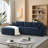 Canapé modulaire en L en chenille de 111,5 po Latitude Run-921868984