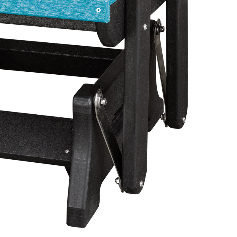 Banc en plastique d'extérieur Gina, Aruba / Noir