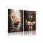 2 Piece Wrapped Canvas Print-417251506