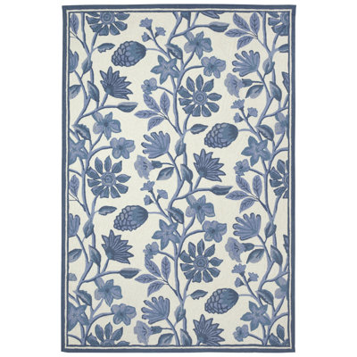 Performance Hand Tufted Floral Indoor / Outdoor Rug