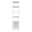Grande étagère de rangement autoportante autoportante avec tiroir et 4 tablettes ouvertes pour le bureau personnel-1809315961