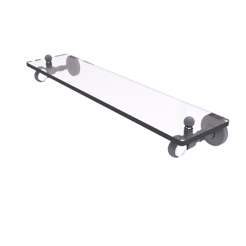Jarrell Accent Shelf, Matte Grey, 3.2" H x 22" W x 5.1" D