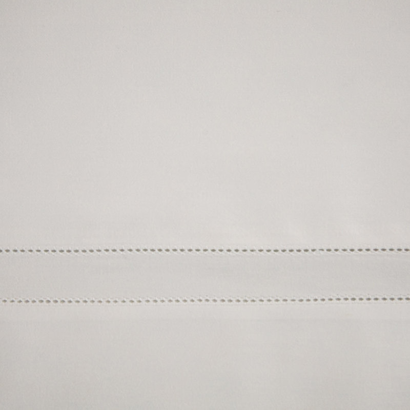 Doppio Ajour Sateen Sheet Set, White, King