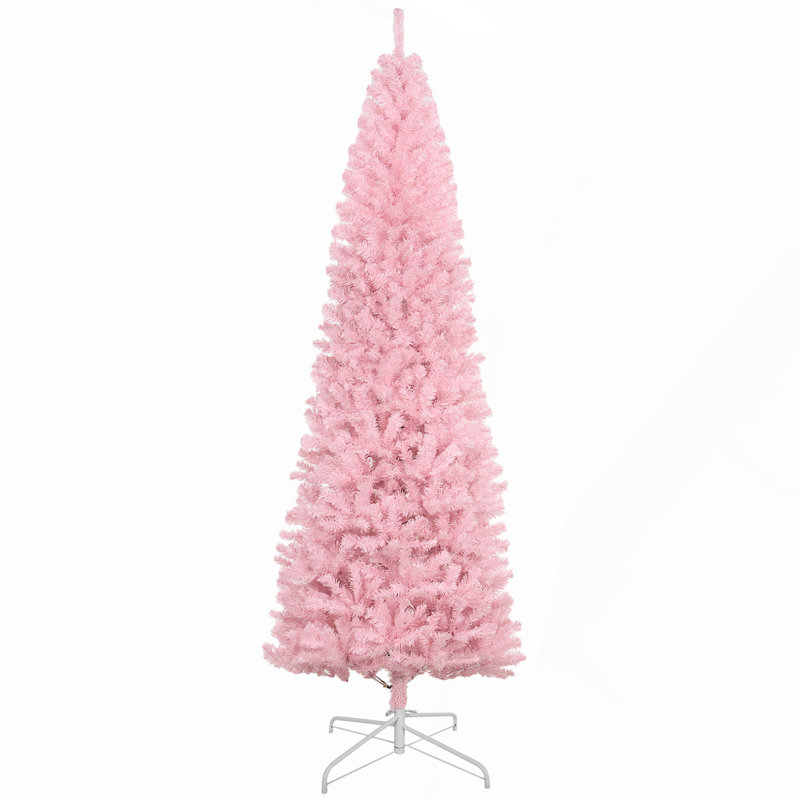 Sapin de Noël artificiel de 8 pi de hauteur avec 811 pointes réalistes, parfait pour les espaces compacts et les décorations festives