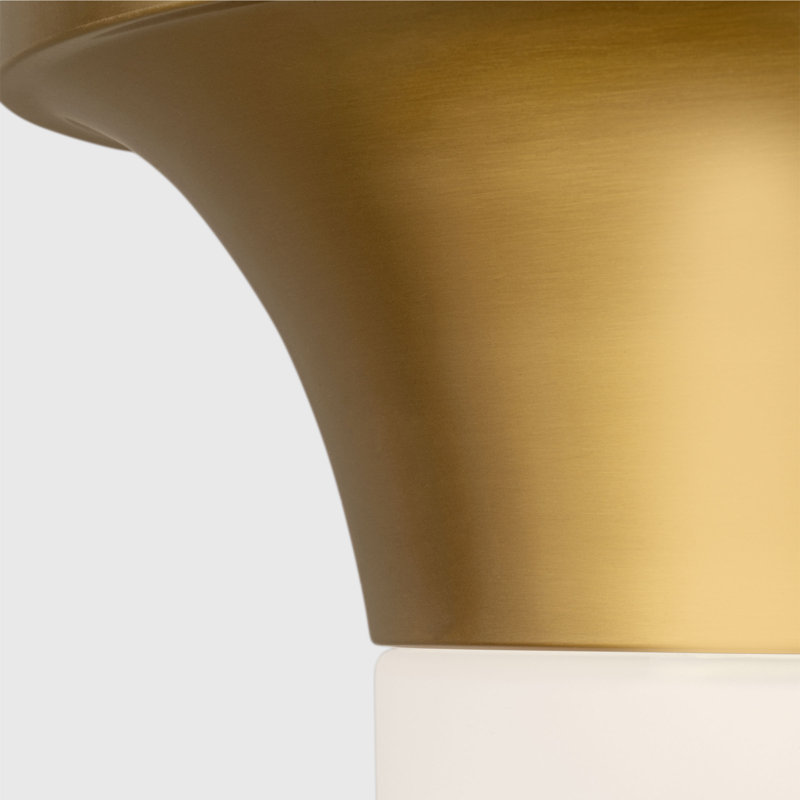 Dartmore 2 - Light Flush Mount, Burnished Brass