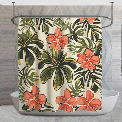 Rideau de douche Tropical