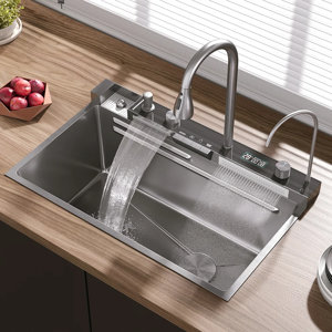 29.52'' L Drop-In Double Bowl Stainless Steel Kitchen Sink