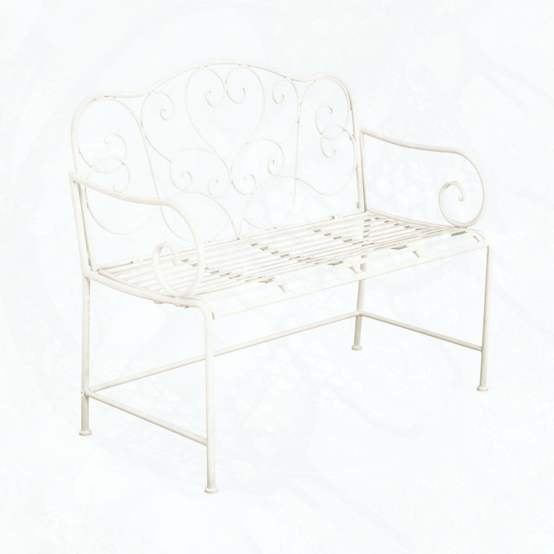 Sunnydaze Durable Iron Outdoor Garden Bench