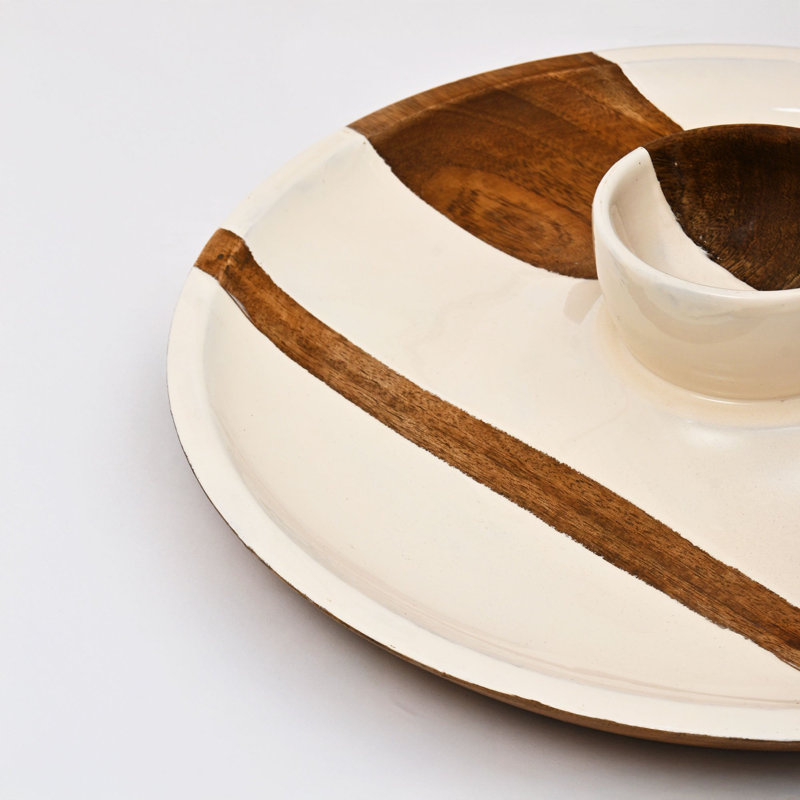 Metro Lane Mango Wood Chips And Dip Platter